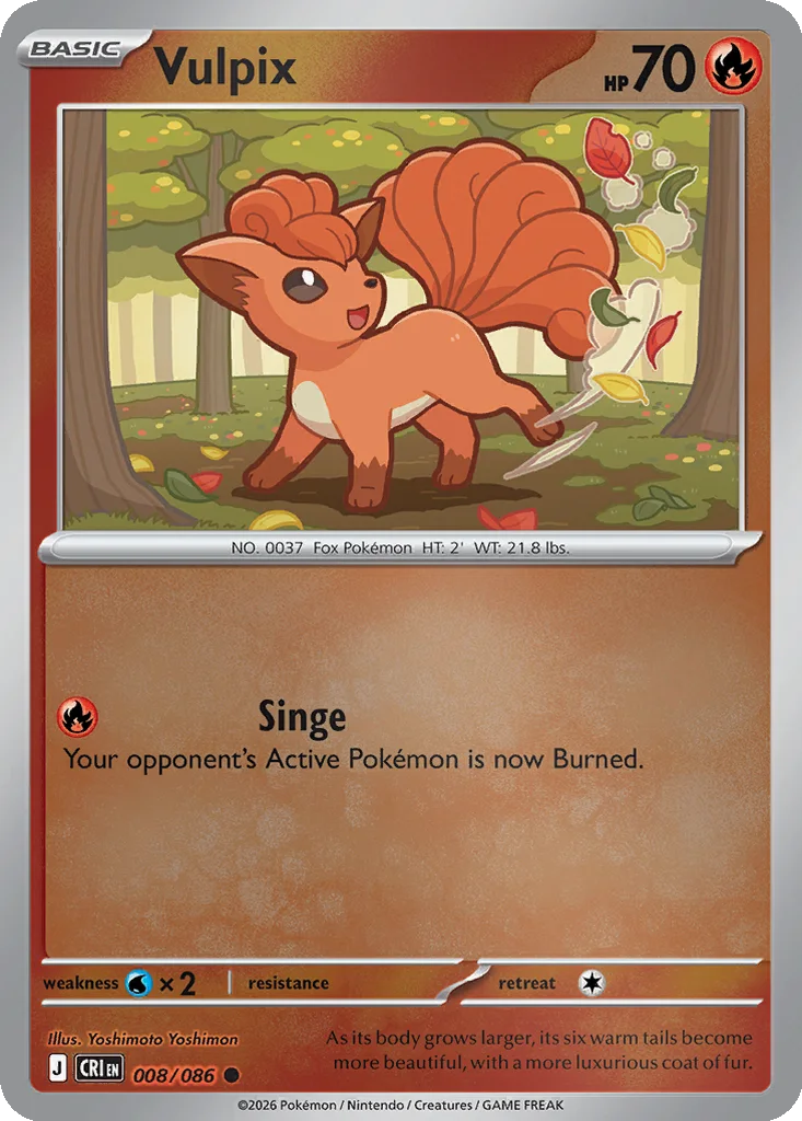 Vulpix 008/086 Chaos Rising (Reverse holo)
