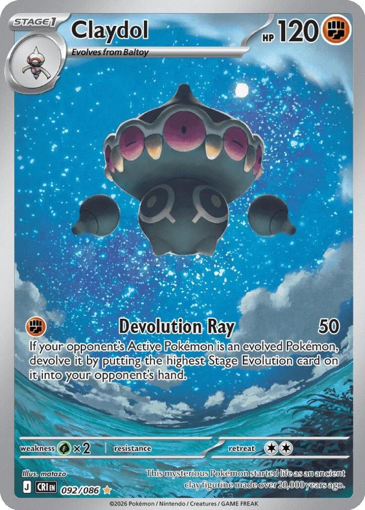 Claydol 092/086 Chaos Rising (Holo)