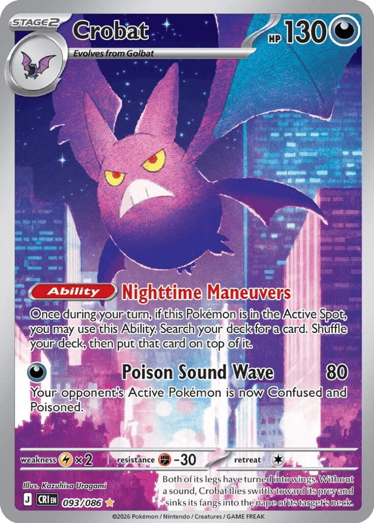 Crobat 093/086 ME04: Chaos Rising (Holo)