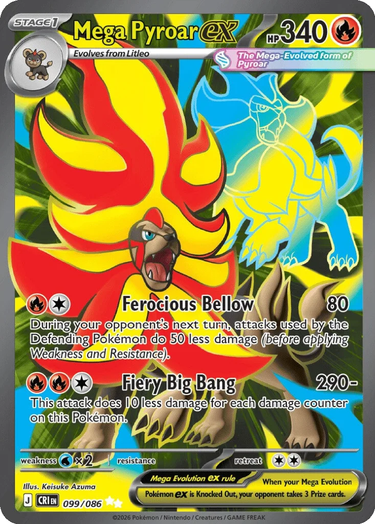 Mega Pyroar ex 099/086 Chaos Rising (Holo)