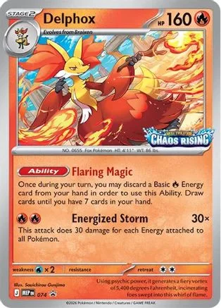 Delphox 074 Mega Evolution Promo (Build & Battle Exclusive)