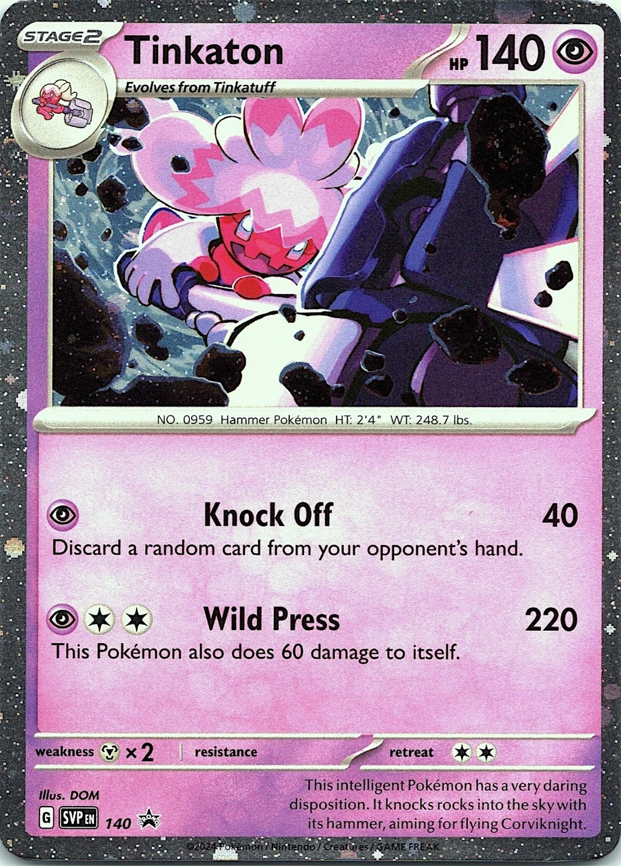 Tinkaton 140 Scarlet & Violet Black Star Promos (3-Pack Blister (Cosmos Holo))