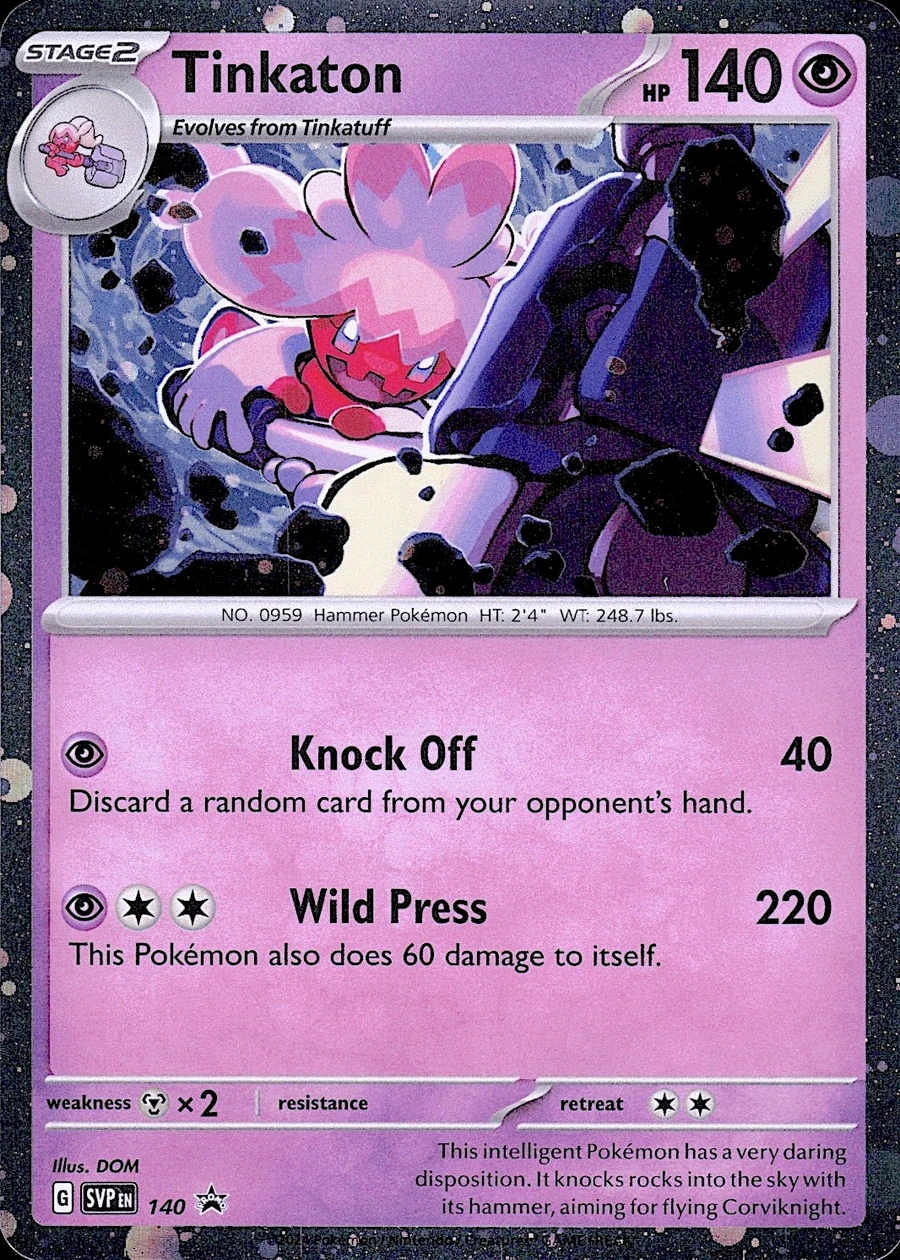 Tinkaton 140 Scarlet & Violet Black Star Promos (3-Pack Blister (HD Holo))