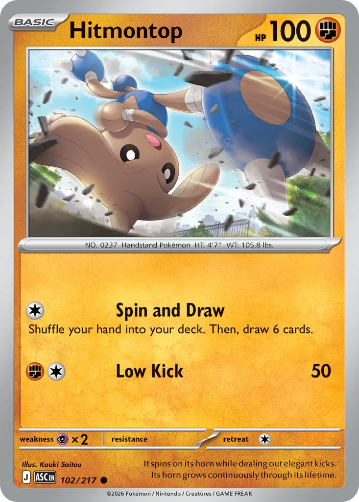 Hitmontop 102/217 ME: Ascended Heroes (Normal)