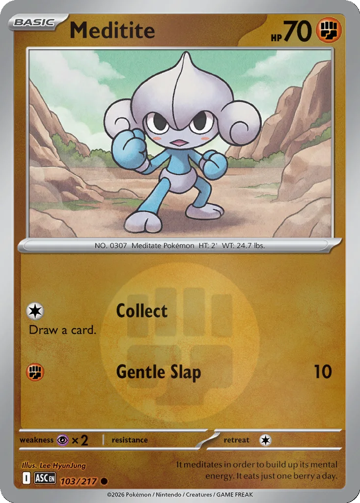 Meditite 103/217 Ascended Heroes (Reverse holo)