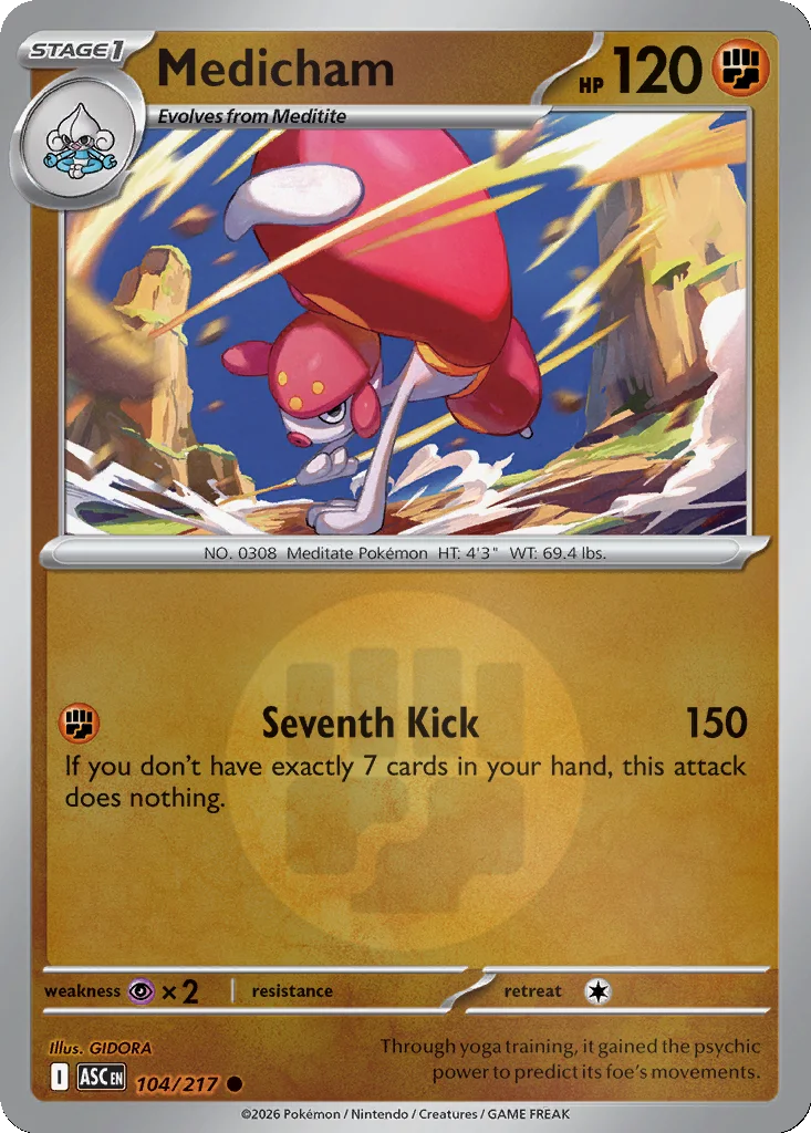 Medicham 104/217 Ascended Heroes (Reverse holo)