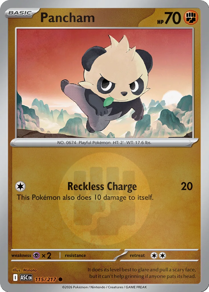 Pancham 115/217 Ascended Heroes (Reverse holo)