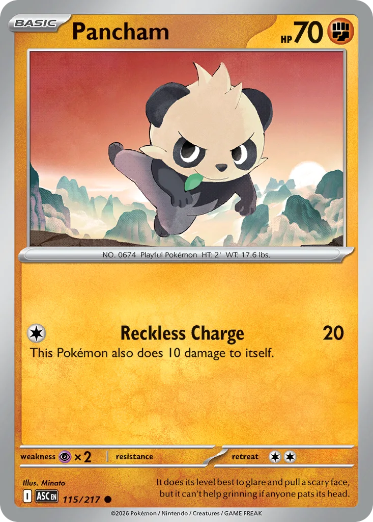 Pancham 115/217 ME: Ascended Heroes (Normal)
