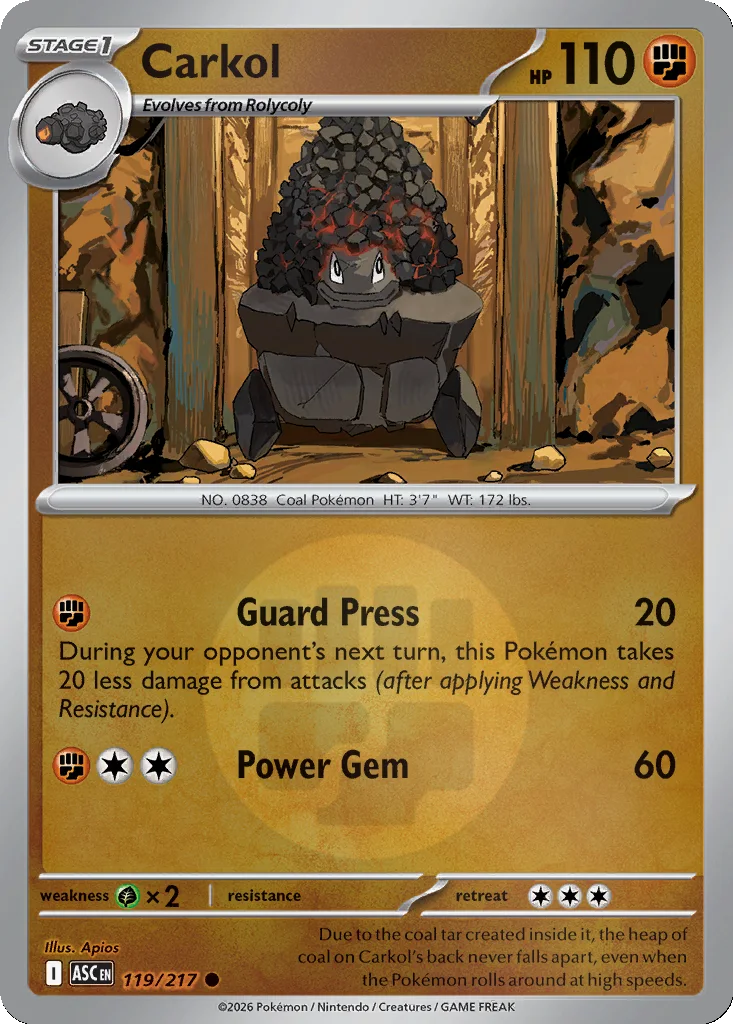 Carkol 119/217 Ascended Heroes (Reverse holo)