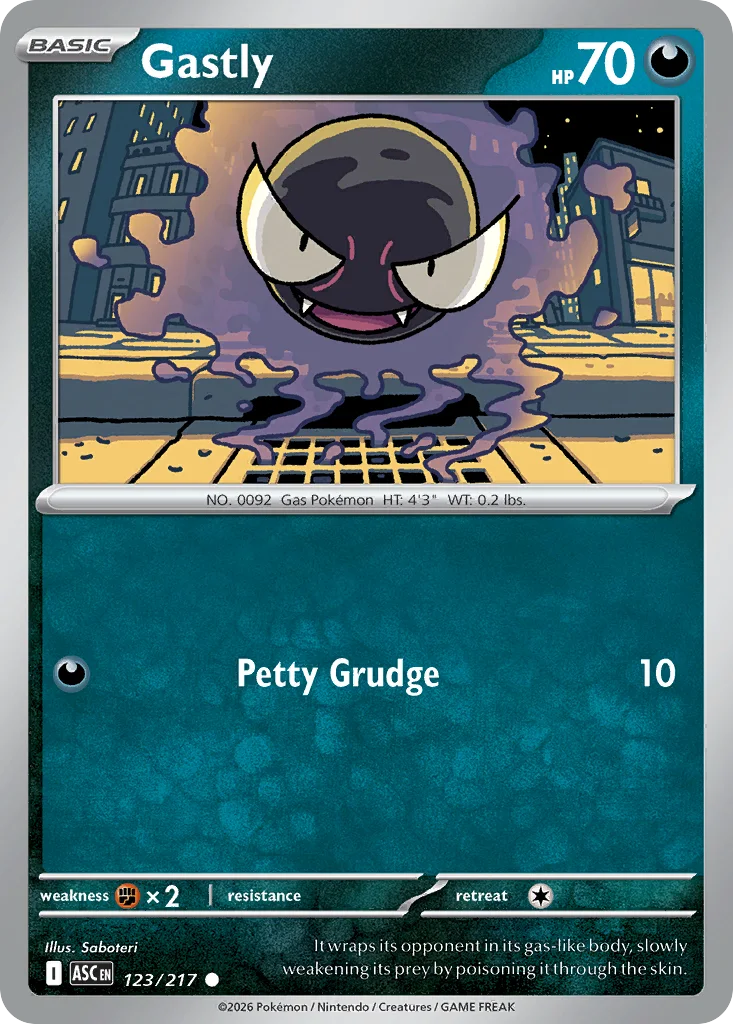Gastly 123/217 ME: Ascended Heroes (Normal)