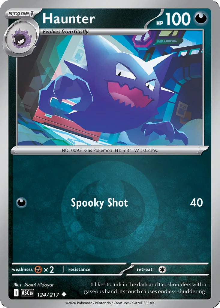 Haunter 124/217 Ascended Heroes (Reverse holo)