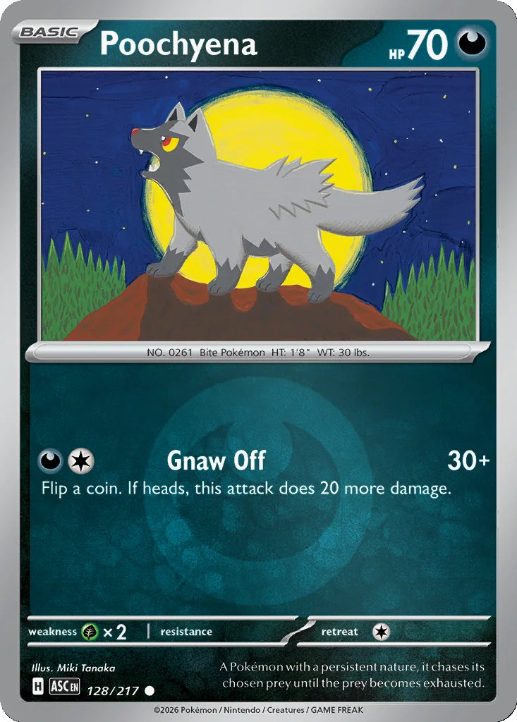 Poochyena 128/217 Ascended Heroes (Reverse holo)