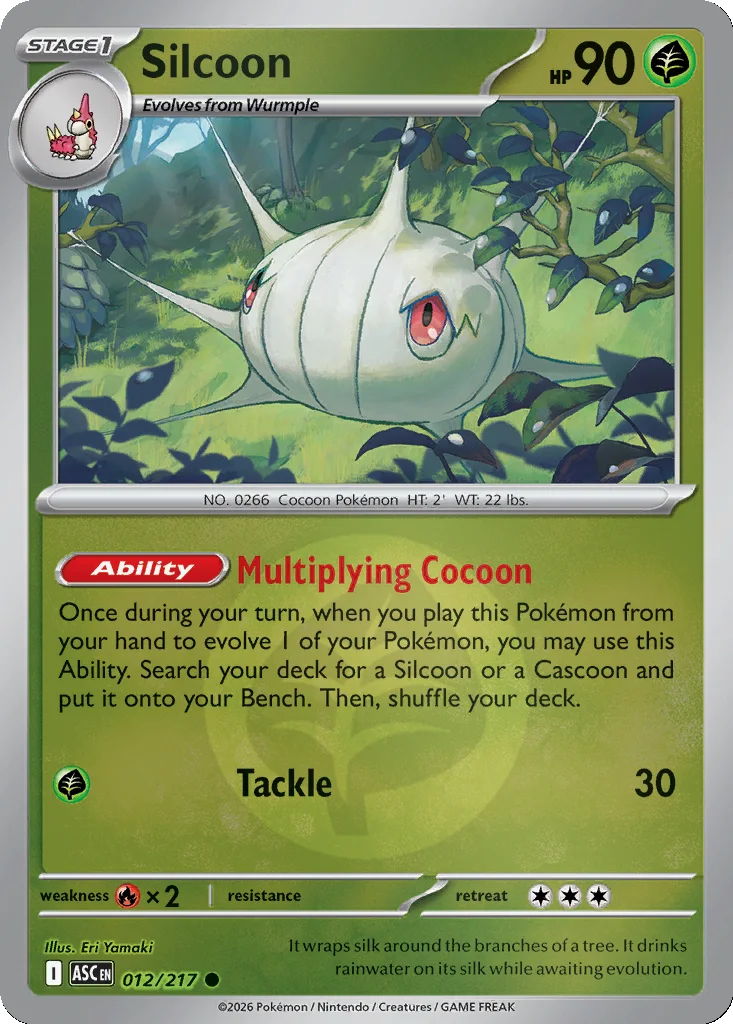 Silcoon 012/217 Ascended Heroes (Reverse holo)