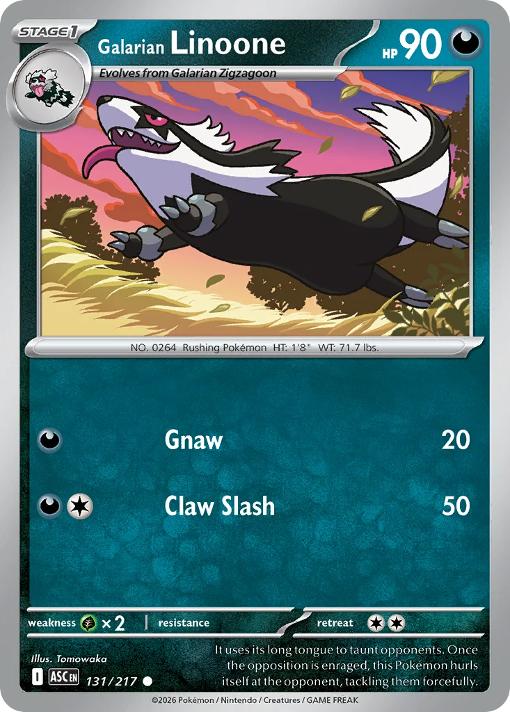 Galarian Linoone 131/217 ME: Ascended Heroes (Normal)