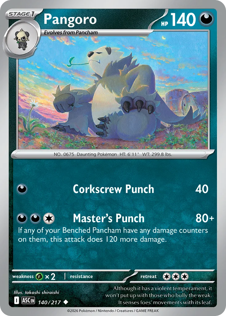 Pangoro 140/217 ME: Ascended Heroes (Normal)