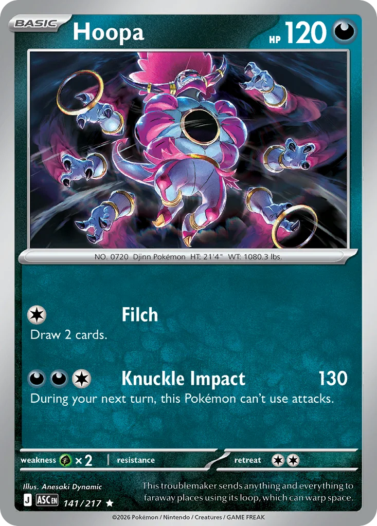 Hoopa 141/217 ME: Ascended Heroes (Holo)