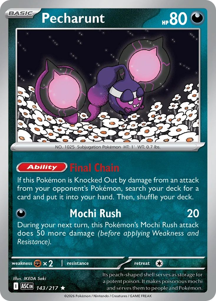Pecharunt 143/217 ME: Ascended Heroes (Holo)