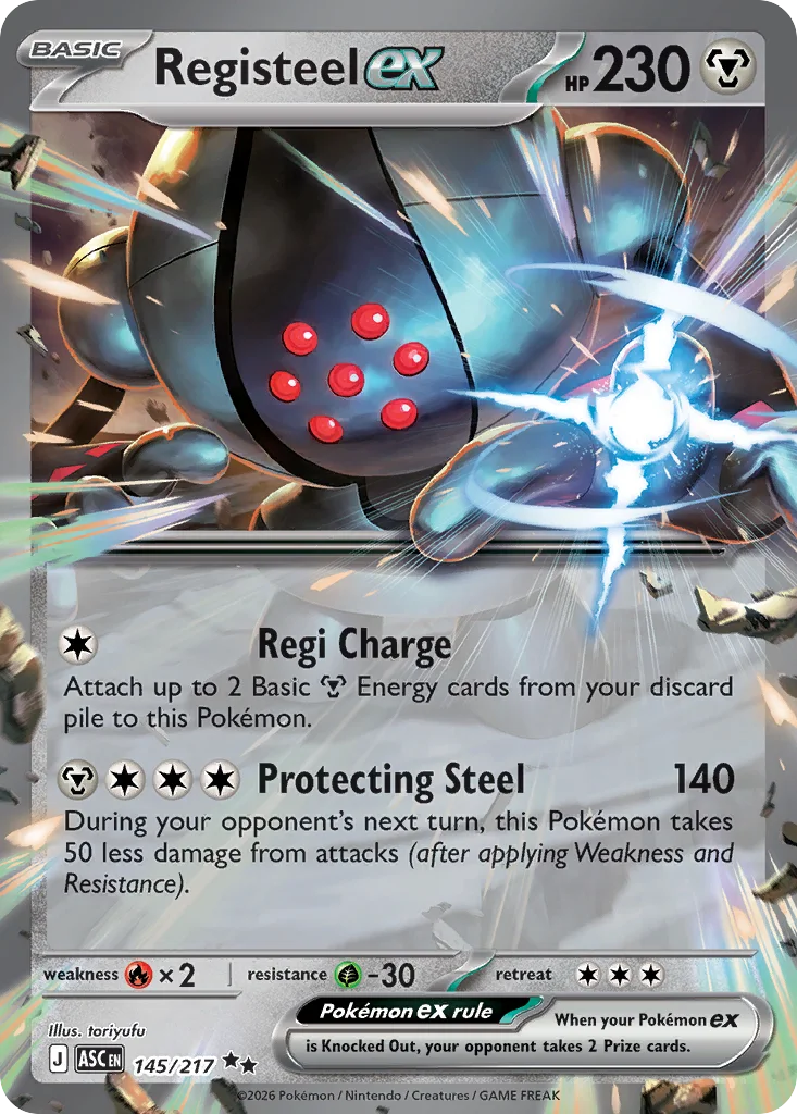 Registeel ex 145/217 Ascended Heroes (Holo)