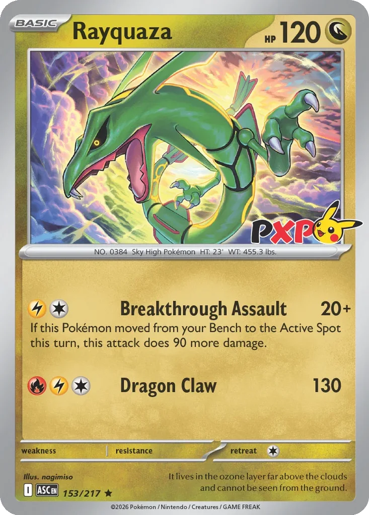 Rayquaza 153/217 Ascended Heroes (Pokémon XP)