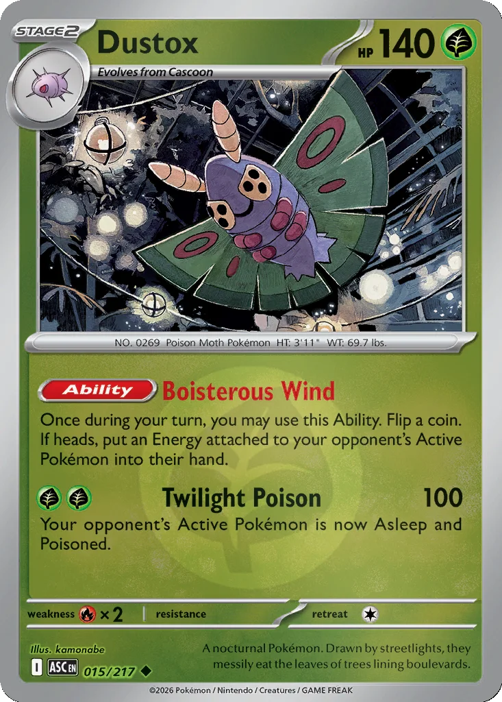 Dustox 015/217 ME: Ascended Heroes (Reverse holo)