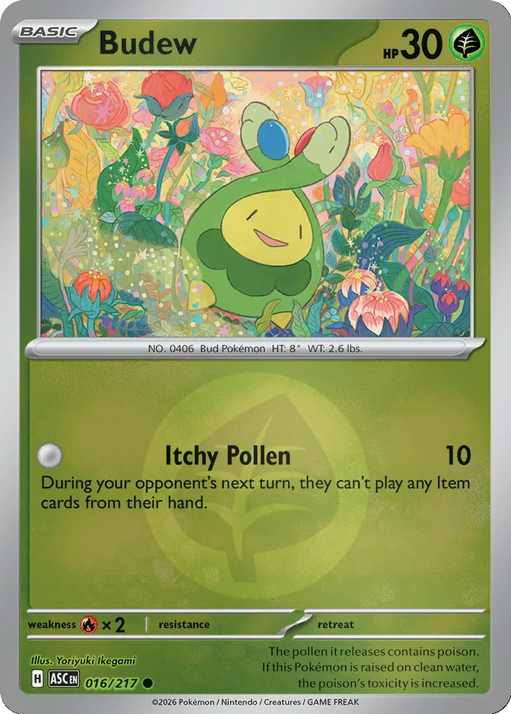 Budew 016/217 Ascended Heroes (Reverse holo)