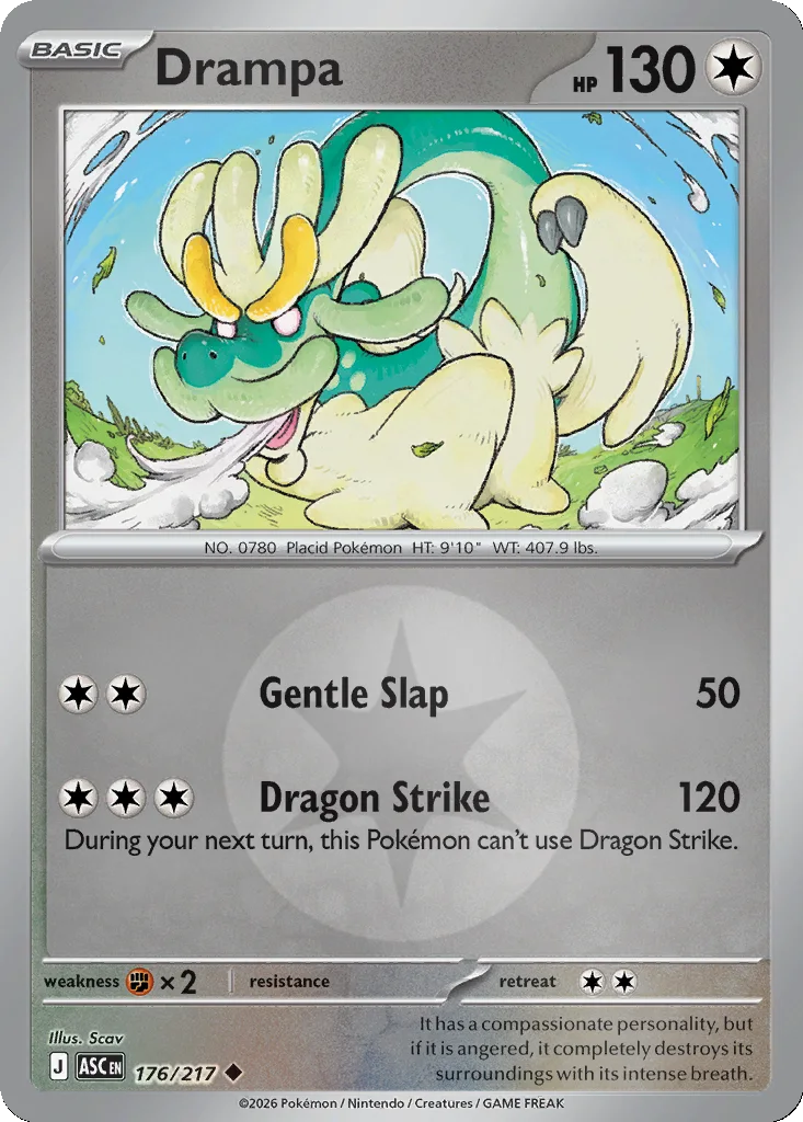 Drampa 176/217 ME: Ascended Heroes (Reverse holo)