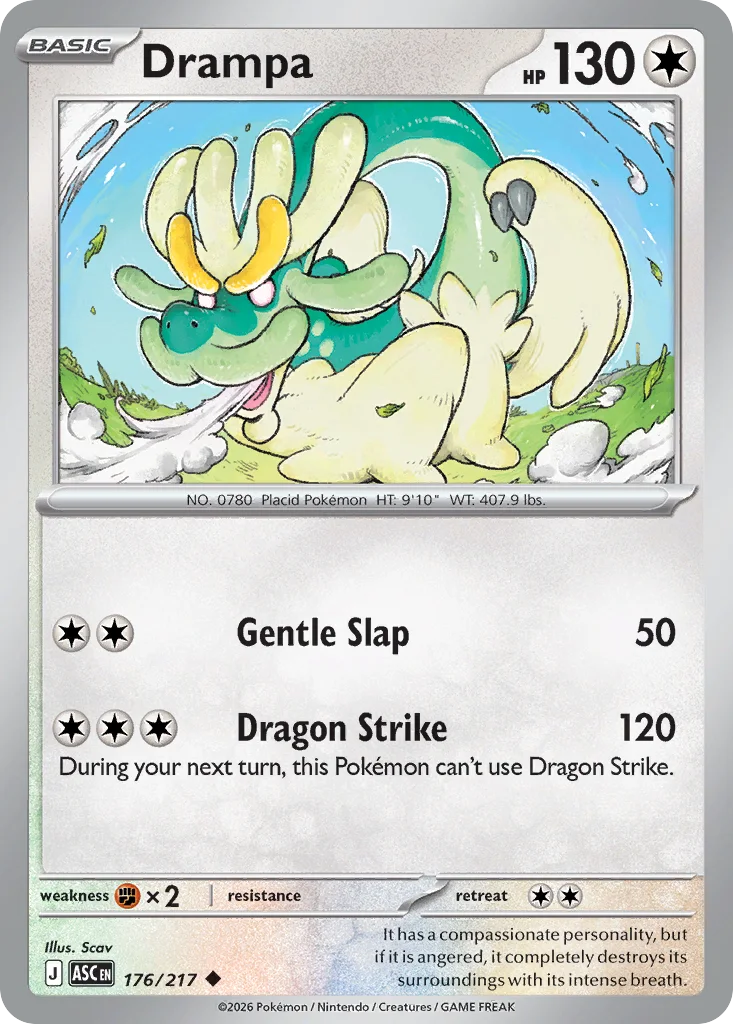 Drampa 176/217 ME: Ascended Heroes (Normal)