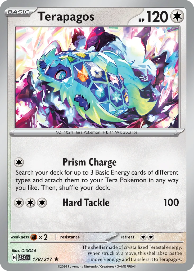 Terapagos 178/217 ME: Ascended Heroes (Holo)