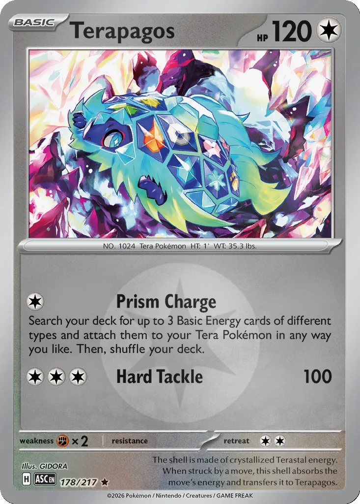 Terapagos 178/217 Ascended Heroes (Reverse holo)