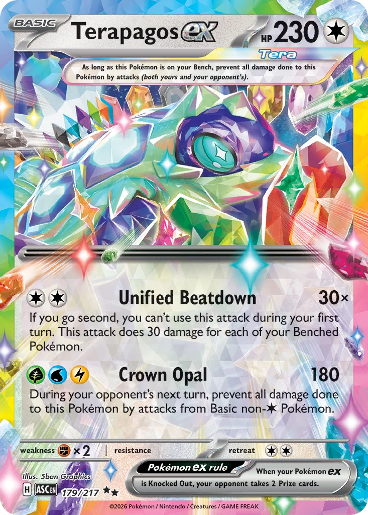 Terapagos ex 179/217 ME: Ascended Heroes (Holo)