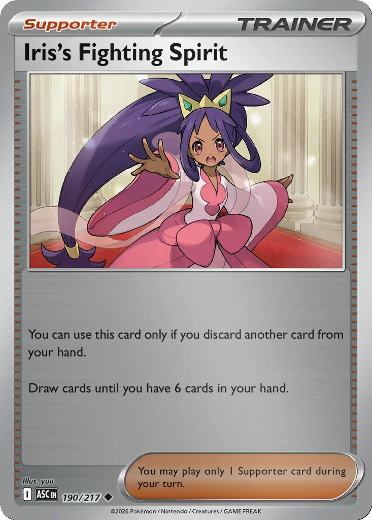 Iris's Fighting Spirit 190/217 ME: Ascended Heroes (Reverse holo)