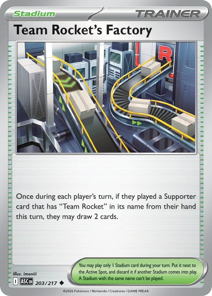 Team Rocket's Factory 203/217 ME: Ascended Heroes (Normal)