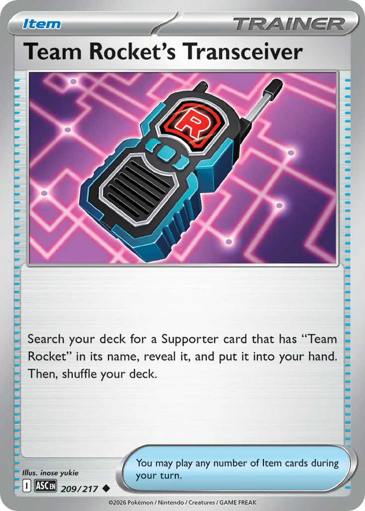 Team Rocket's Transceiver 209/217 ME: Ascended Heroes (Normal)