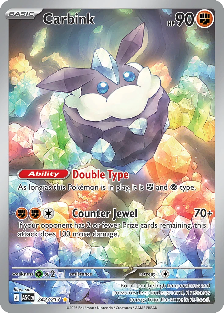 Carbink 242/217 Ascended Heroes (Holo)