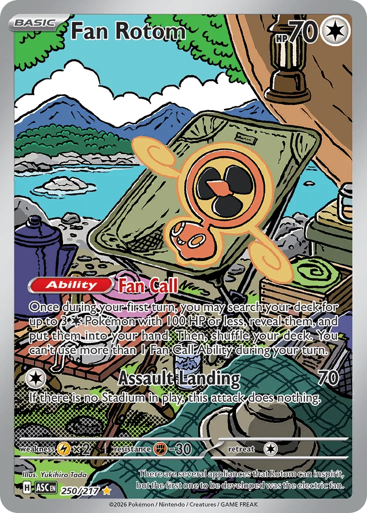 Fan Rotom 250/217 ME: Ascended Heroes (Holo)