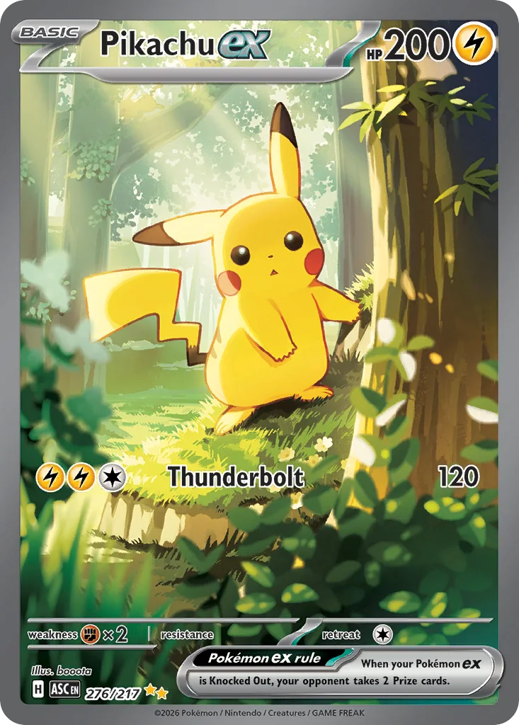 Pikachu ex 276/217 Ascended Heroes (Holo)