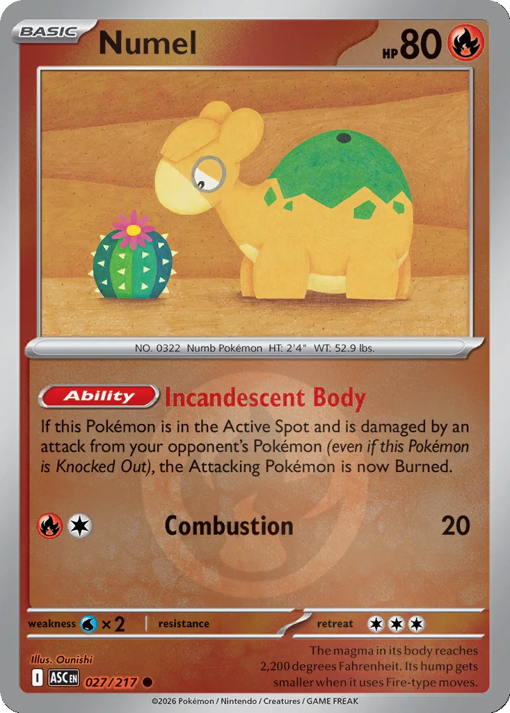 Numel 027/217 Ascended Heroes (Reverse holo)