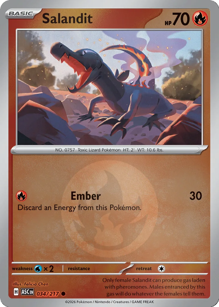 Salandit 034/217 Ascended Heroes (Reverse holo)