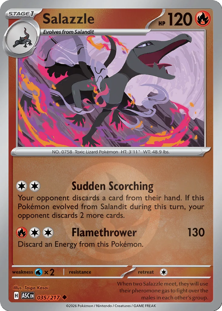 Salazzle 035/217 Ascended Heroes (Reverse holo)