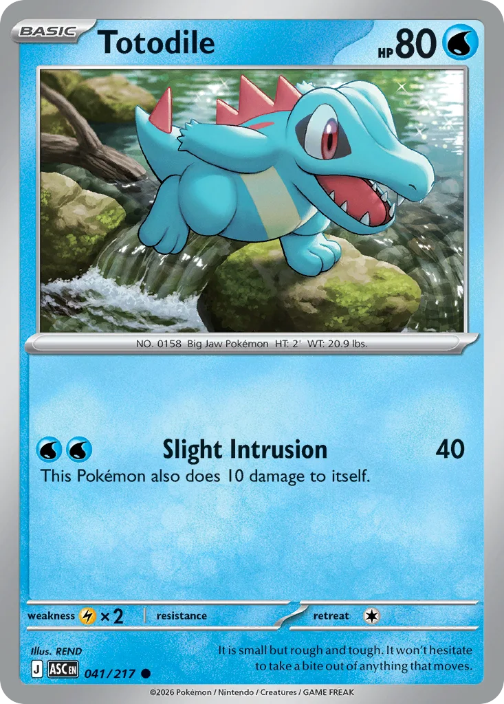 Totodile 041/217 Ascended Heroes (Cosmos Holo)