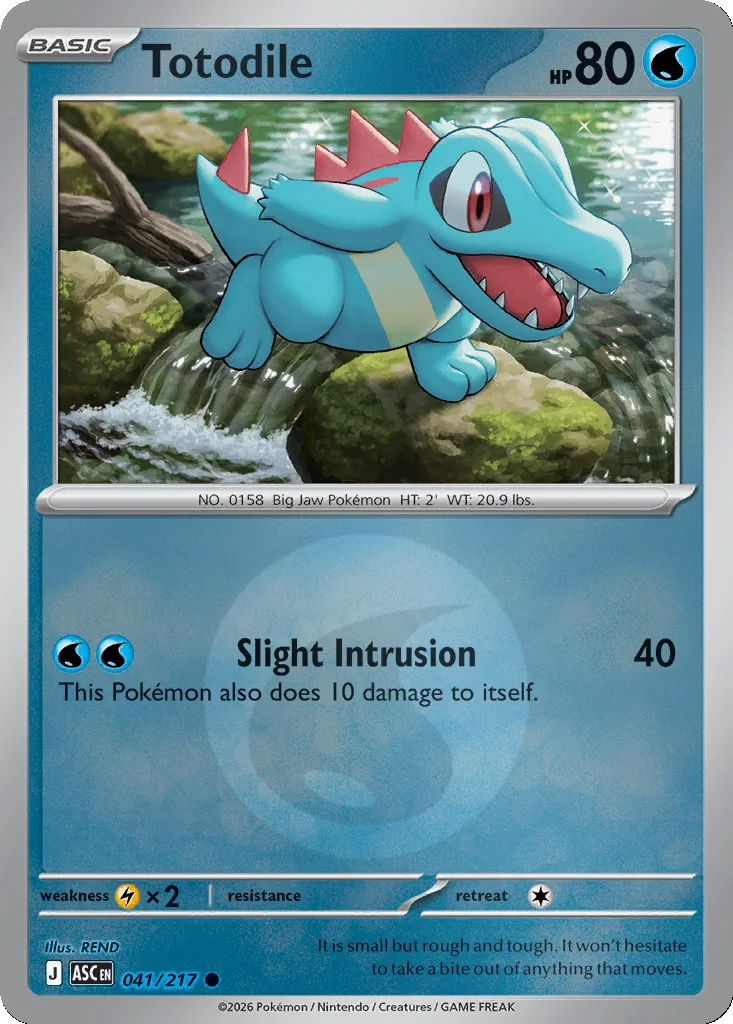 Totodile 041/217 Ascended Heroes (Reverse holo)