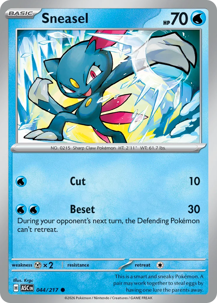 Sneasel 044/217 ME: Ascended Heroes (Normal)