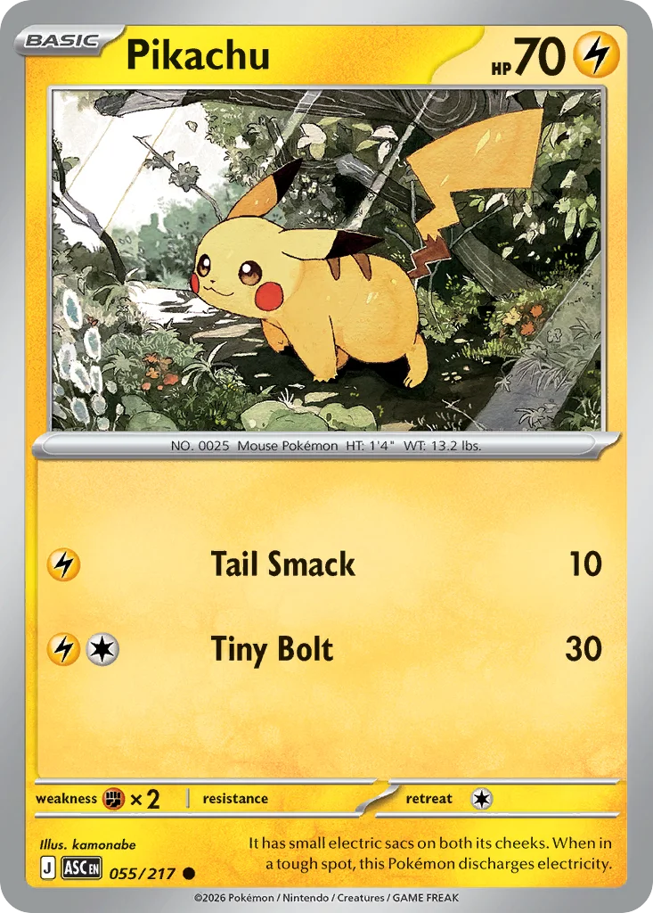 Pikachu 055/217 ME: Ascended Heroes (Normal)