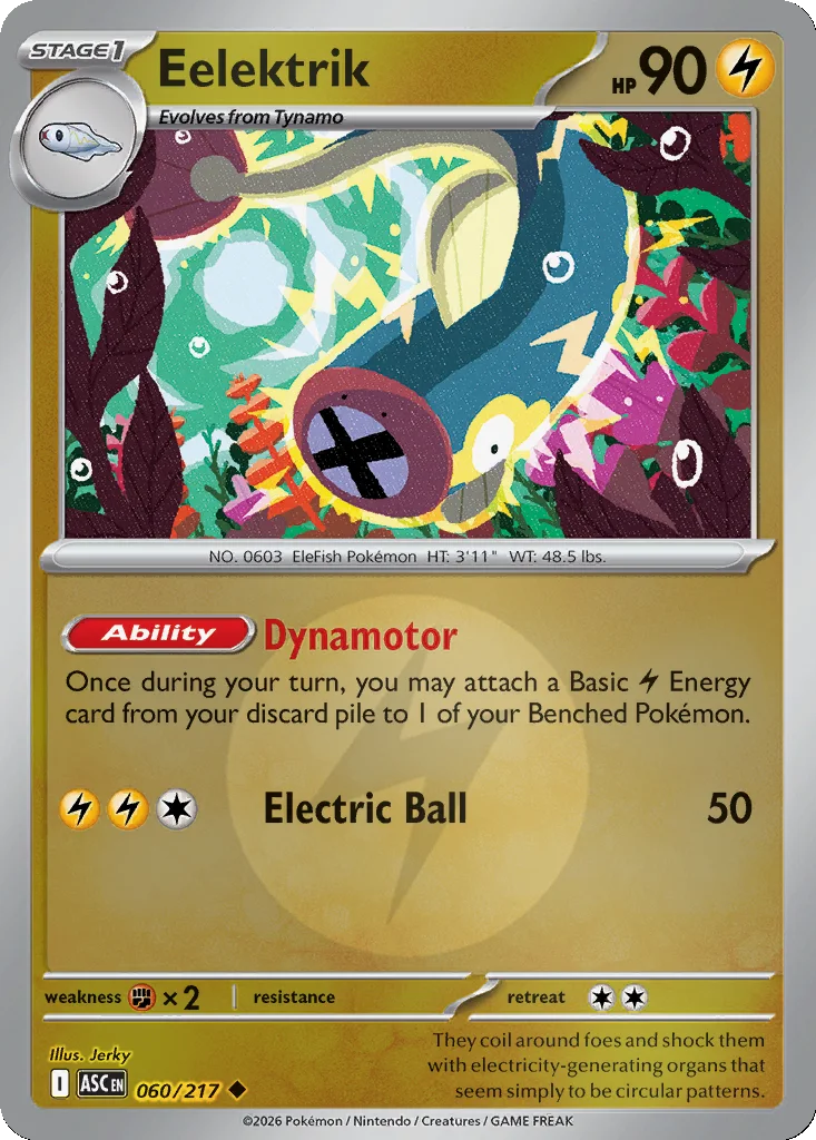 Eelektrik 060/217 ME: Ascended Heroes (Reverse holo)