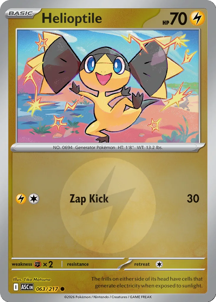 Helioptile 063/217 Ascended Heroes (Reverse holo)