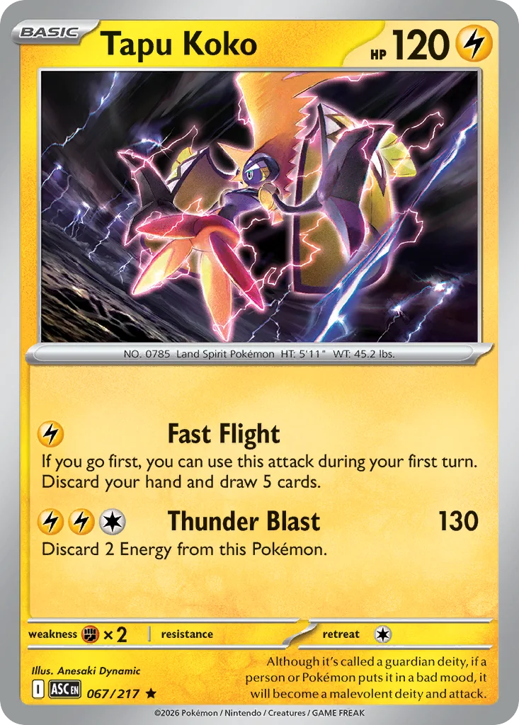 Tapu Koko 067/217 ME: Ascended Heroes (Holo)