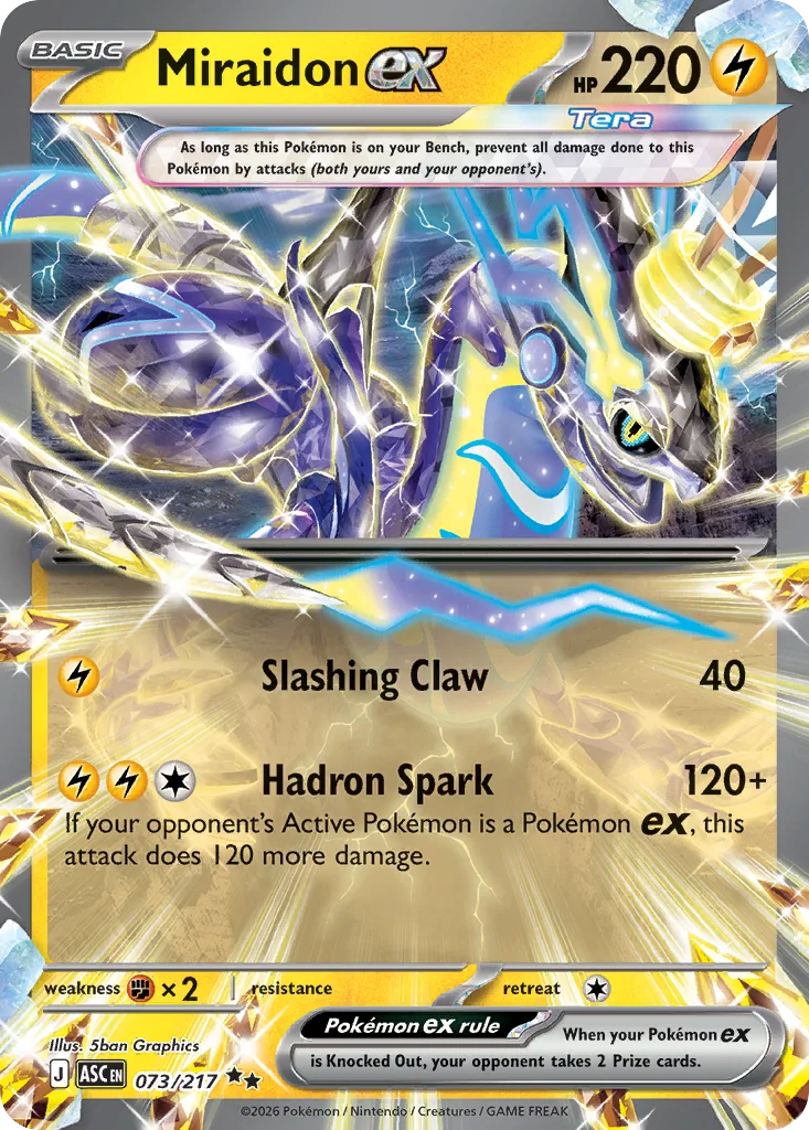 Miraidon ex 073/217 ME: Ascended Heroes (Holo)