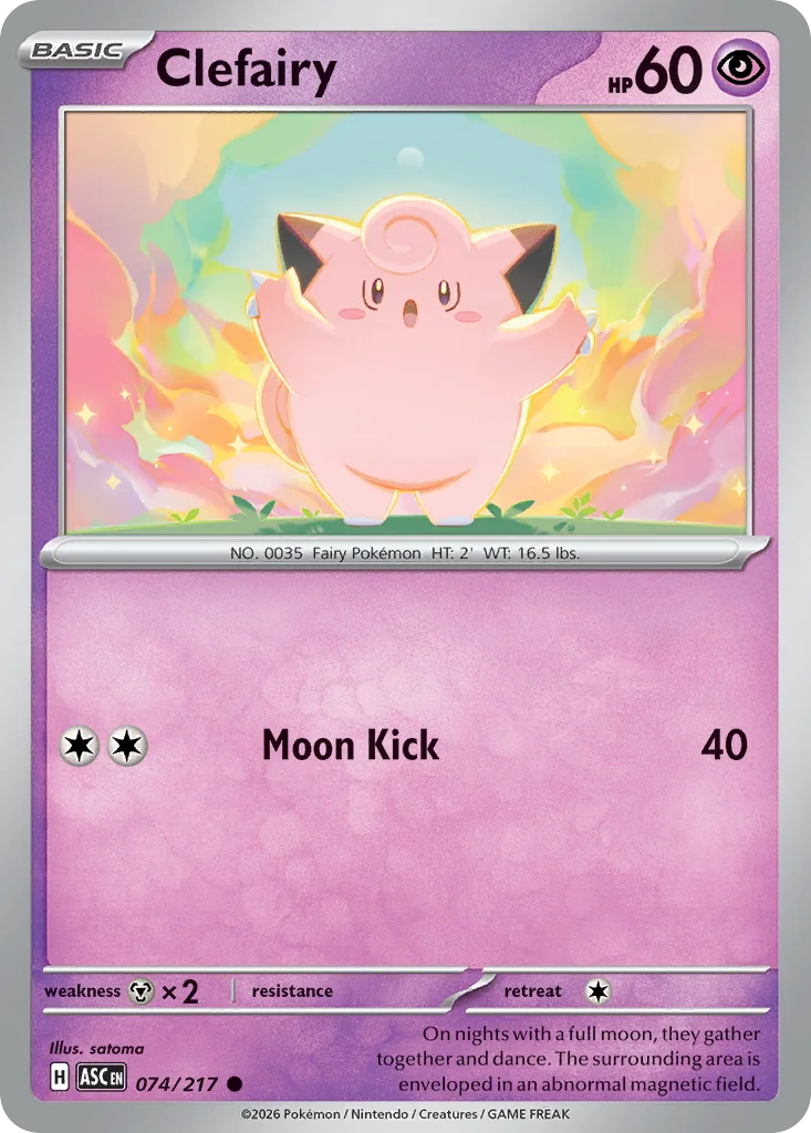 Clefairy 074/217 ME: Ascended Heroes (Normal)