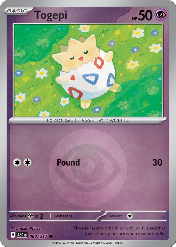 Togepi 080/217 ME: Ascended Heroes (Reverse holo)