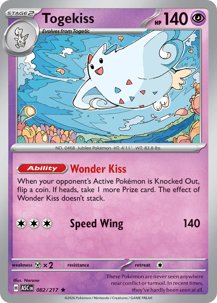 Togekiss 082/217 ME: Ascended Heroes (Holo)